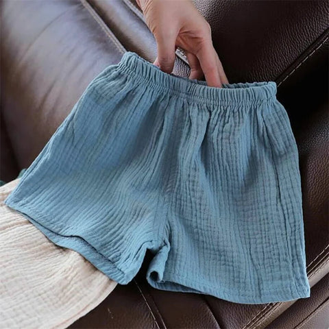 Summer Cotton Linen Shorts for Kids