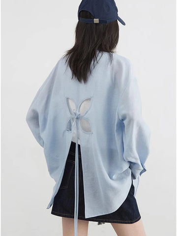CHIC VEN Women Long Sleeve Hollow Out Shirt