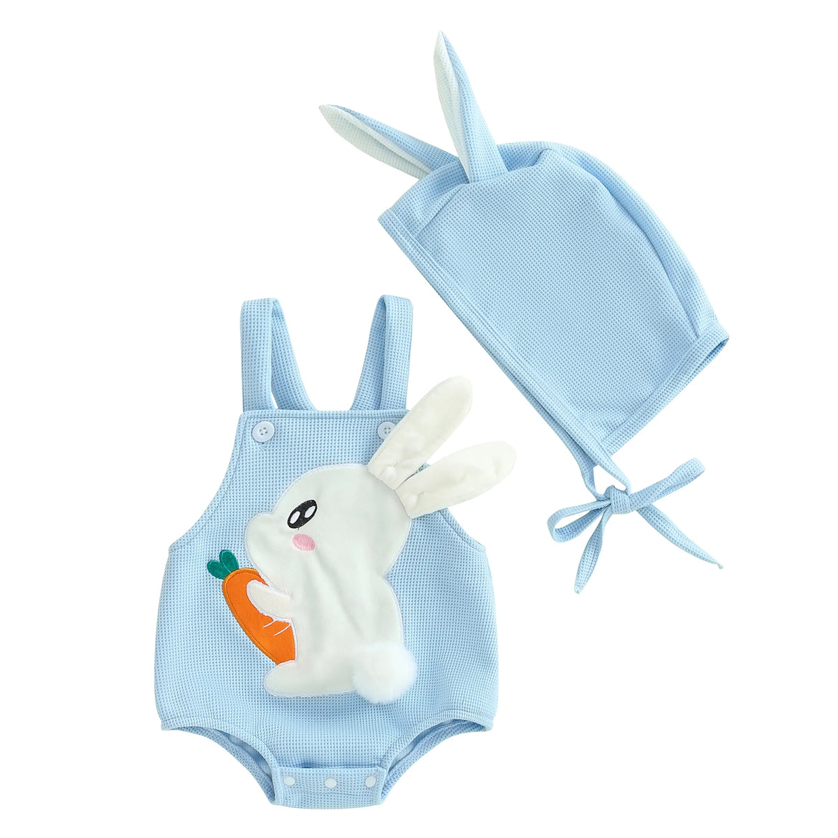 Tregren Infant Baby Easter Bunny Romper Set
