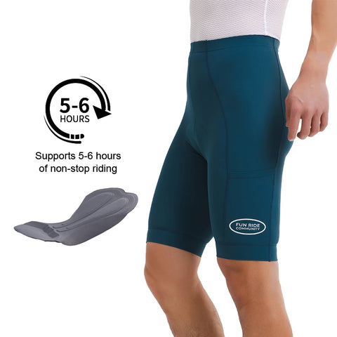 INBIKE 2025 Men's Cycling Shorts – Seamless Design, Reflective Logos, Side Pockets, MTB Clothing