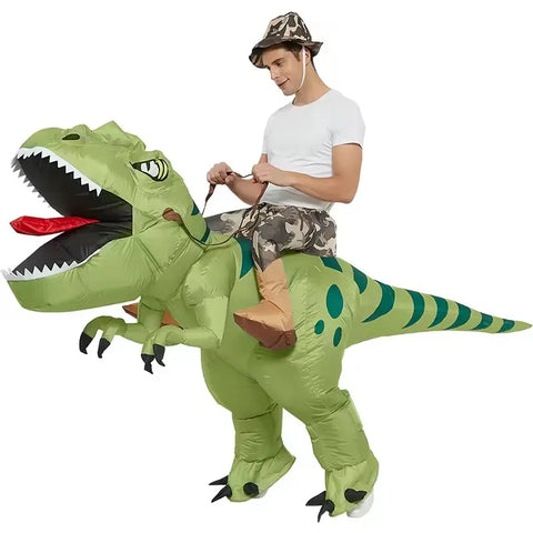 Inflatable T-Rex Dinosaur Costume for Adults