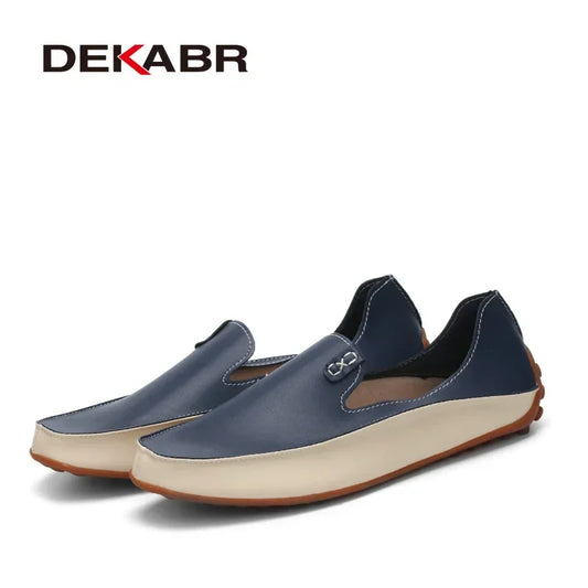 DEKABR Herren-Loafer aus echtem Leder 