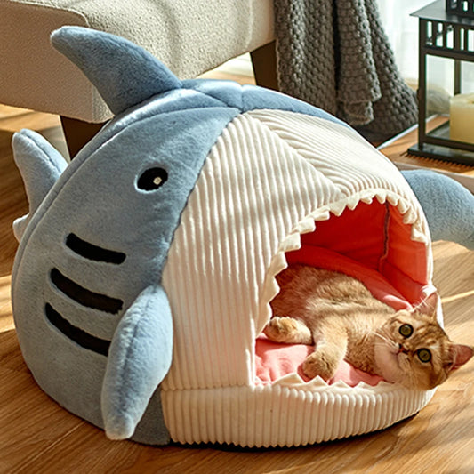 Enclosed Warm Cat Bed - Cozy Portable Cat House for Sweet Kittens