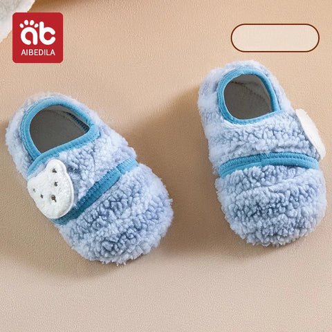 AIBEDILA Cartoon Baby Shoes for Winter