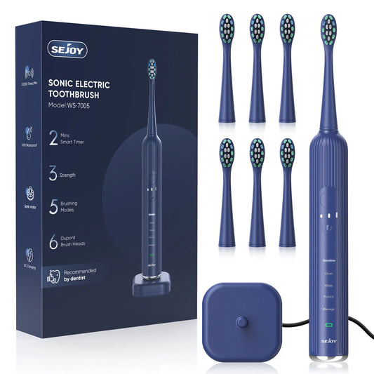 SEJOY Sonic Electric Toothbrush with 5 Modes