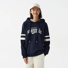 Semir Women's Letter Print Loose Drop Shoulder Hoodie