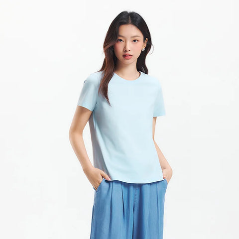 Semir dames T-shirt met korte mouwen en vochtafvoerend effect 