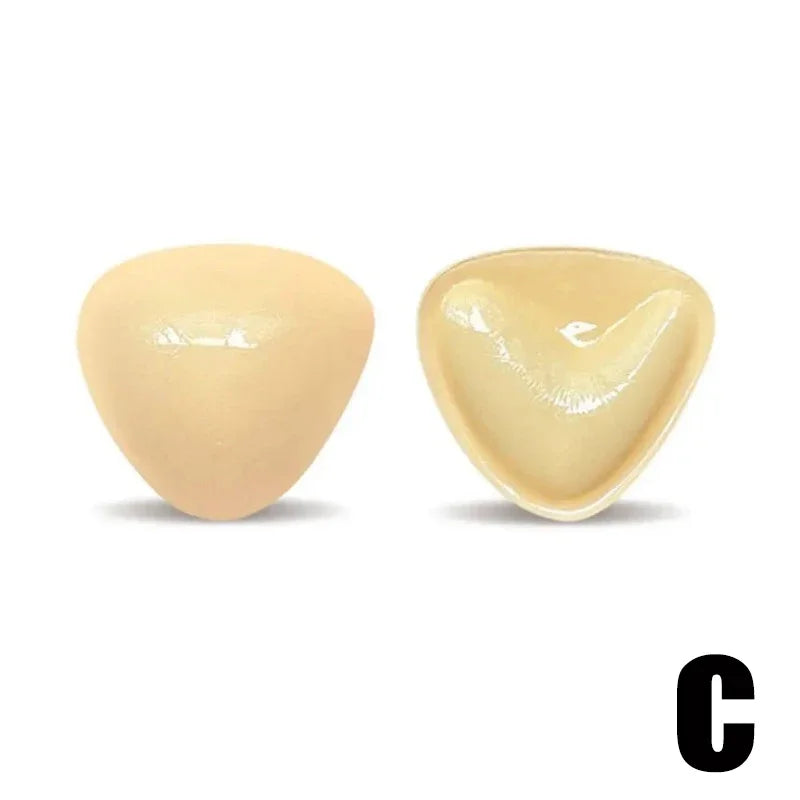 Solid Self Adhesive Bra Inserts - Reusable Push Up Breast Lift Padding