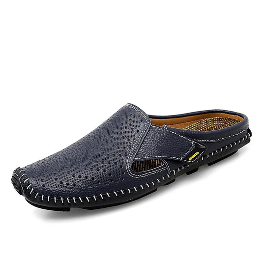 Hausschuhe aus echtem Leder für Herren – lässige Sommerschuhe 