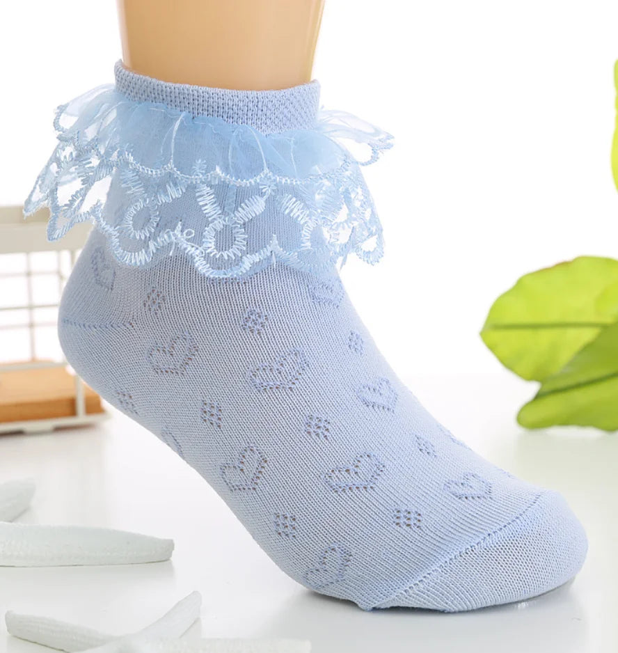Children's Princess Floral Socks for Girls