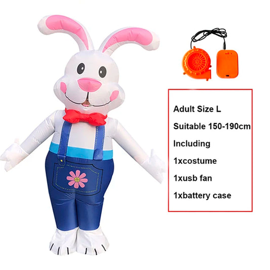 Easter Bunny Inflatable Costume for Adult