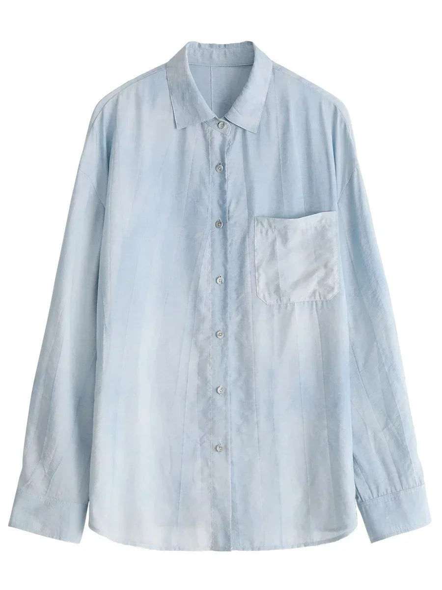 CHIC VEN Women’s Tie Dye Long Sleeve Shirt