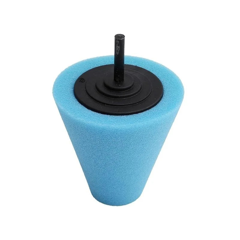 Car Hub Polishing Sponge Grinding Head - Conical Sponge Wheel for Metal & Plastic