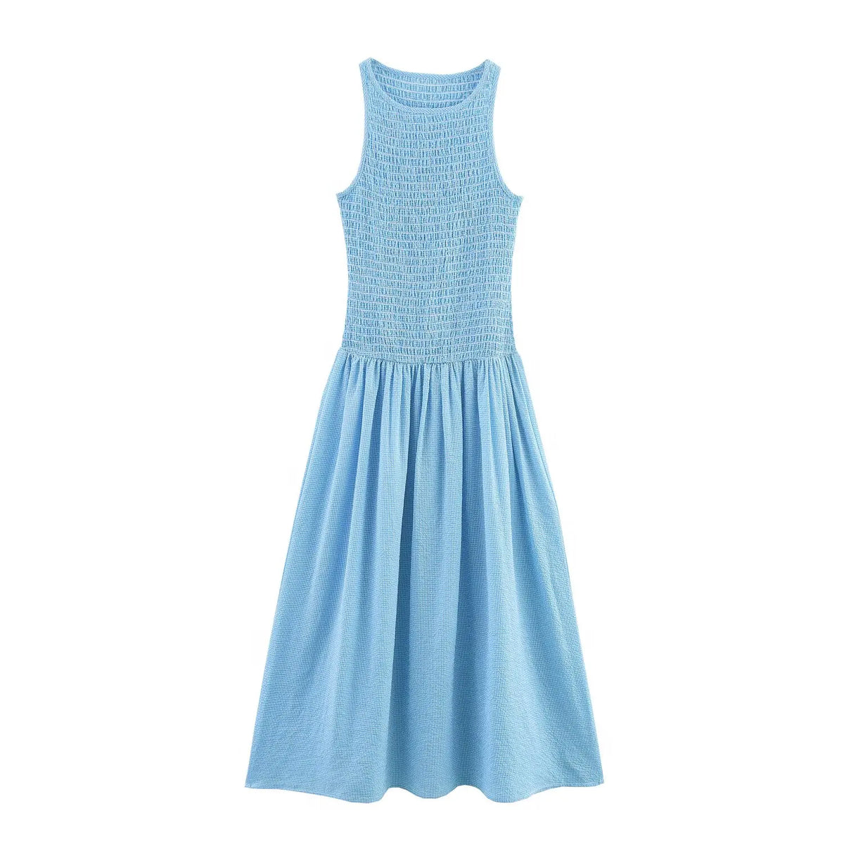 TFMLN 2025 Summer Women's Sweet Plaid Dress