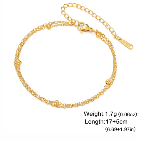 Skyrim Stainless Steel Gold Color Bracelet - Trendy Minimalist Jewelry for Women