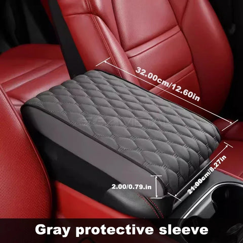 SEAMETAL Car Armrest Pad with Storage Pocket