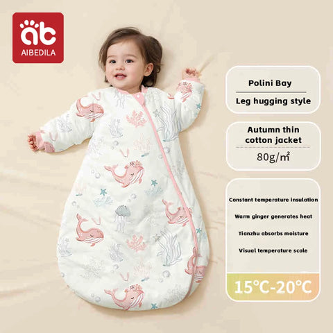 AIBEDILA Baby Sleeping Bag Cartoon Pajamas
