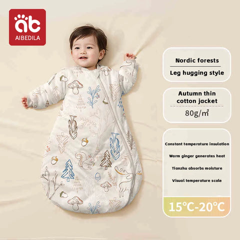AIBEDILA Baby Sleeping Bag Cartoon Pajamas
