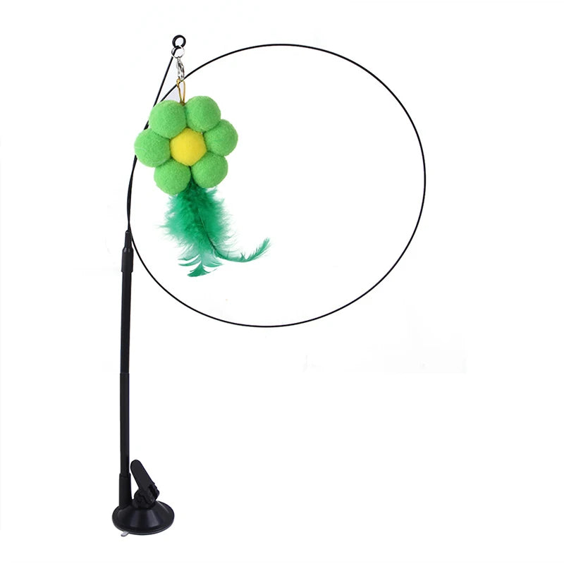 Interactive Cat Toy: Simulation Bird with Bell and Sucker Base