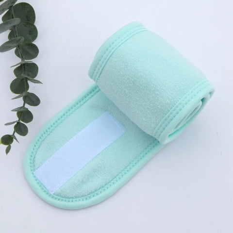 Adjustable Women’s Spa Facial Yoga Headband – Soft Toweling Hair Makeup Accessory