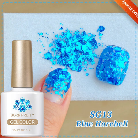 BORN PRETTY 10ml Snow Glitter Gel Nail Polish