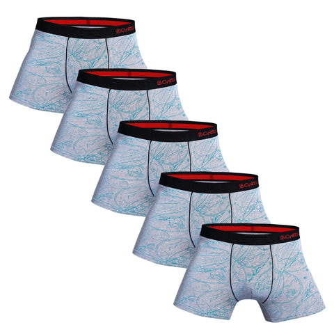 5-delige set luxe katoenen boxershorts voor heren