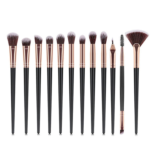 8/10/12 PCS Makeup Brushes Eyeshadow Rouge Liquid Foundation Brushes Mini Cosmetic Tools Professional Soft Synthetic Hair Brush