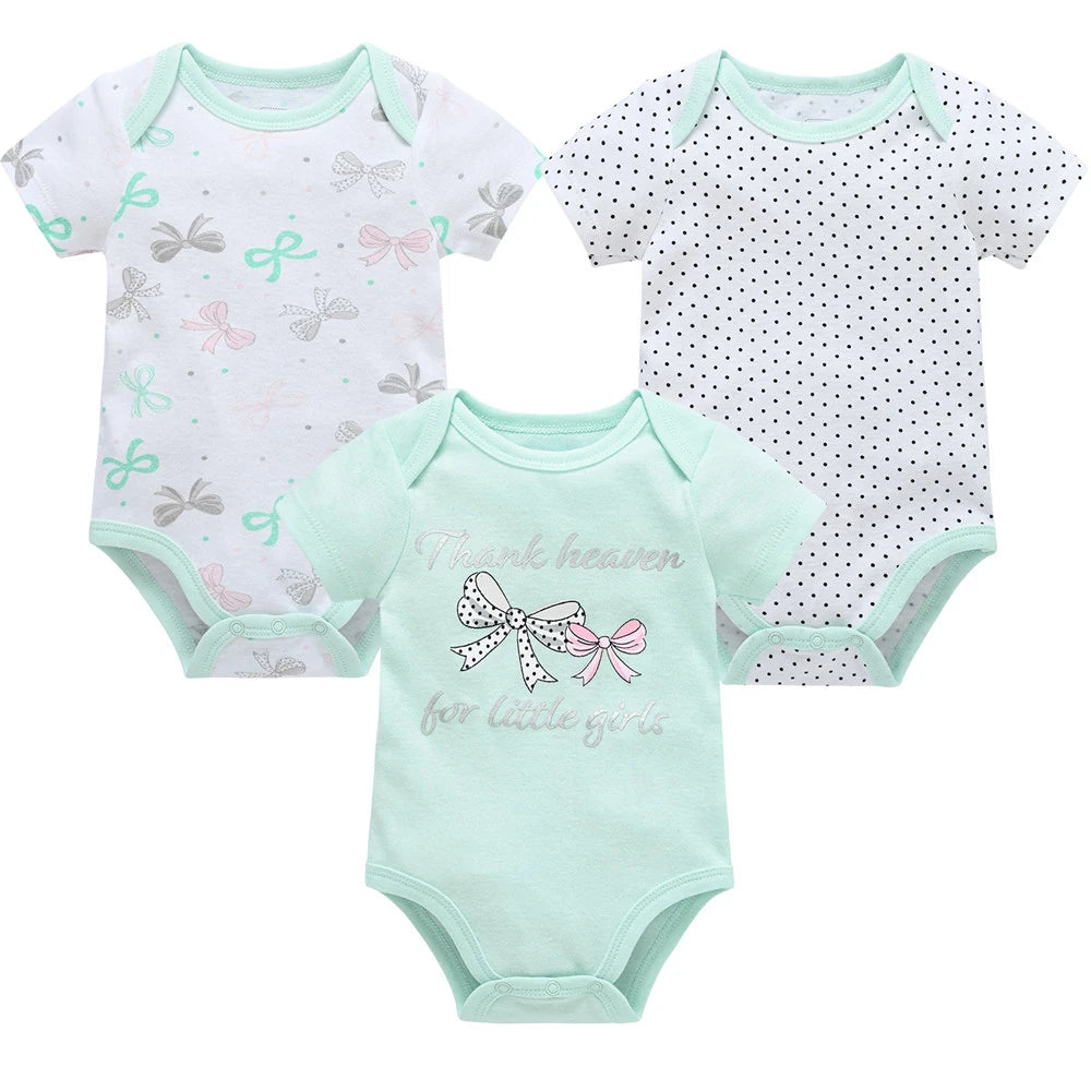 Kavkas Baby Girls Summer Bodysuits - 6 pcs