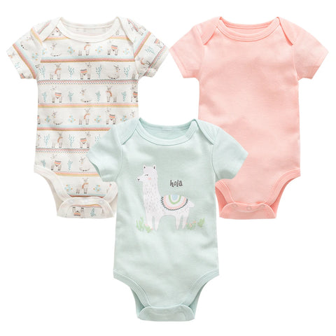 Kavkas Baby Girls Summer Bodysuits - 6 pcs