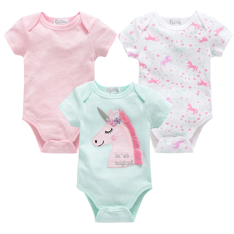 Kavkas Baby Girls Summer Bodysuits - 6 pcs
