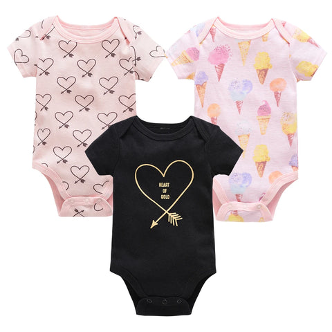 Kavkas Baby Girls Summer Bodysuits - 6 pcs