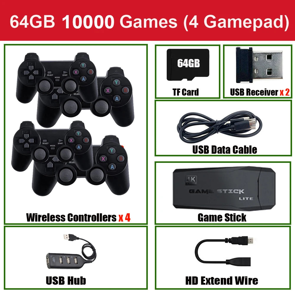 64G Retro Handheld Game Console with 20000 Games