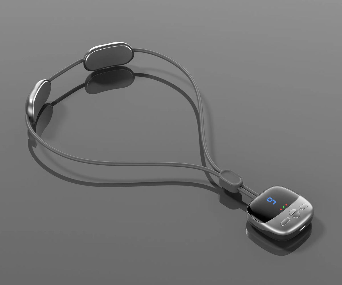Mini Smart Hanging Neck Shoulder Massager with Hot Compress - Portable Cervical Spine Relief