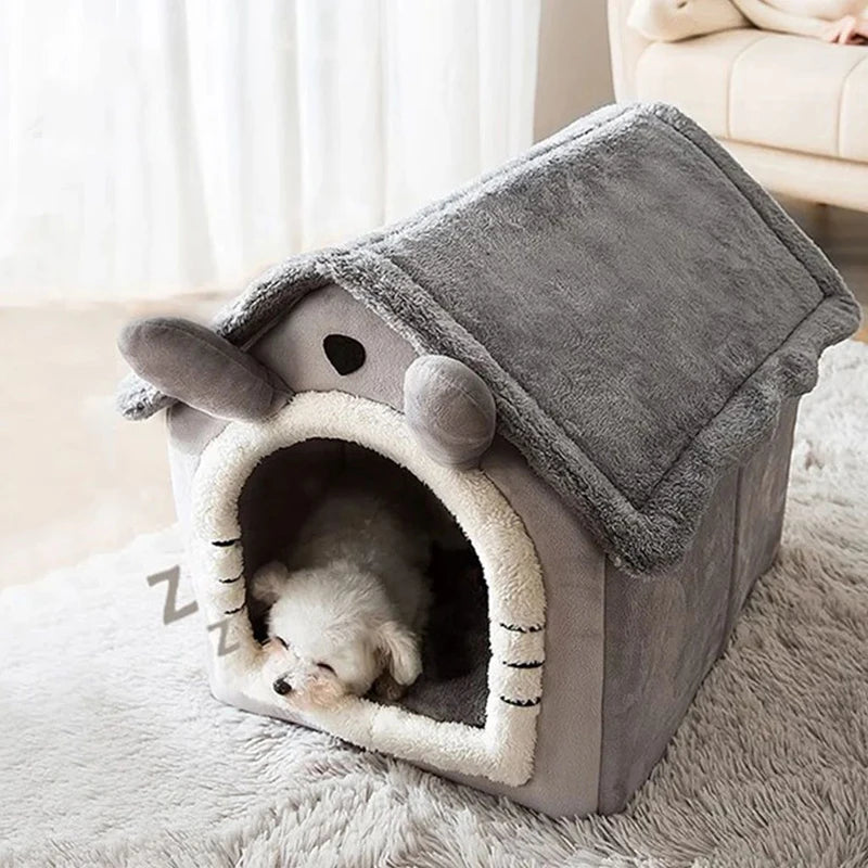 Cozy Indoor Dog House - Soft Pet Bed Tent for Small to Large Pets