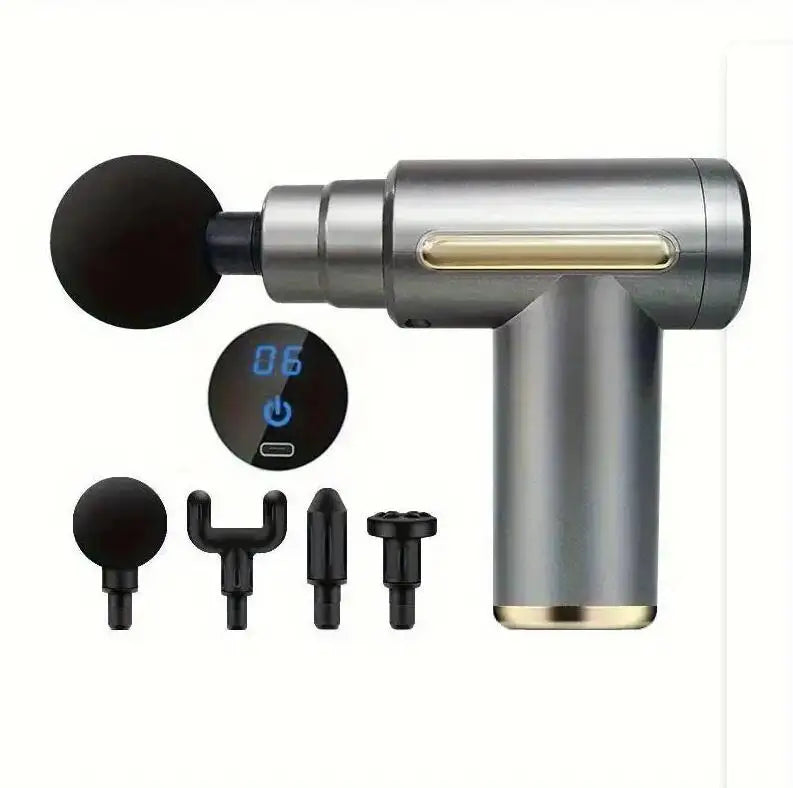 Mini Muscle Massage Gun - Portable Deep Tissue Handheld Percussion Massager for Body, Back, Neck, and Legs