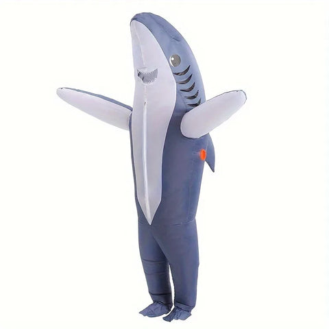 Cute Unique Standing Shark Inflatable Costume