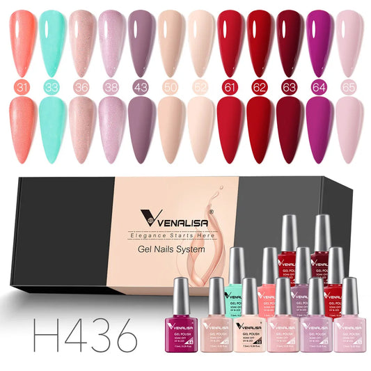Venalisa Nude Color Elegance Gel Nail Polish Kit