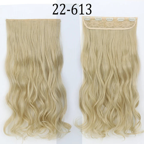Long Straight Hairstyle 5 Clip Natural Hair Extension