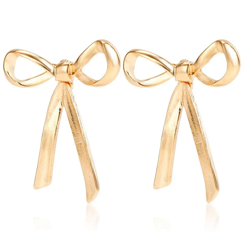 Vintage White Imitation Pearl Bowknot Stud Earrings for Women - Handmade Woven Beaded Statement Jewelry 2024