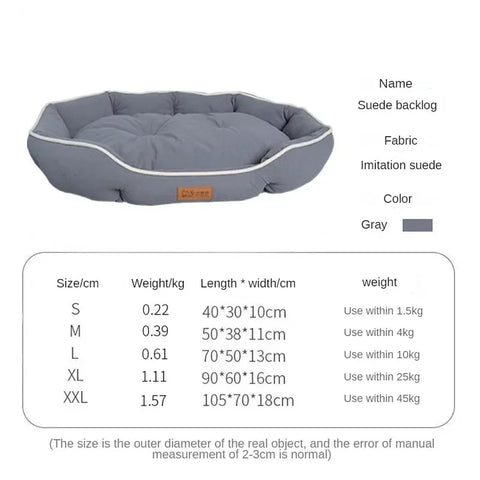 Cozy Dog Sofa Big Bed for Small Breeds - Fluffy Pet Accessory and Cushion
