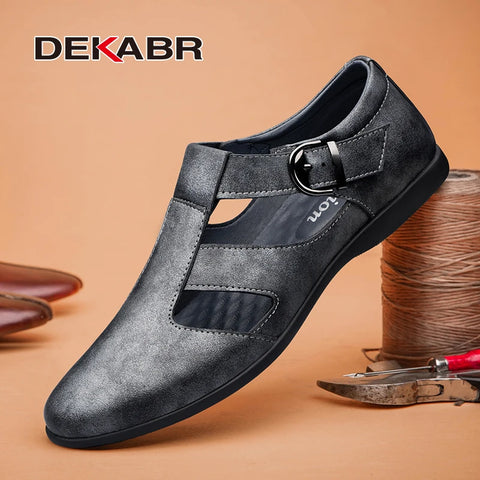 DEKABR Sommer Herren Bequeme Sandalen 