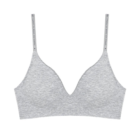 FINETOO Dames Draadloze Diepe V Gewatteerde Bralette