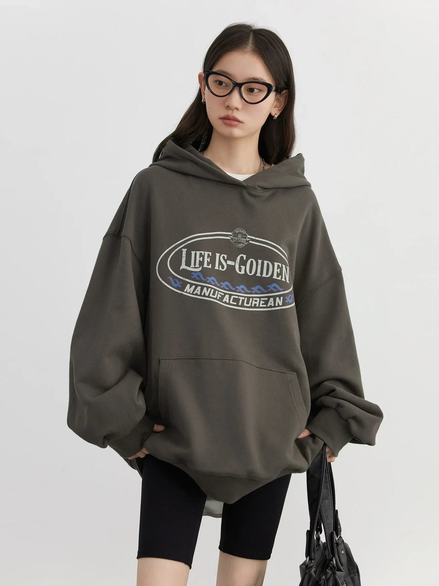 CHIC VEN Women Retro Hooded Sweatshirt