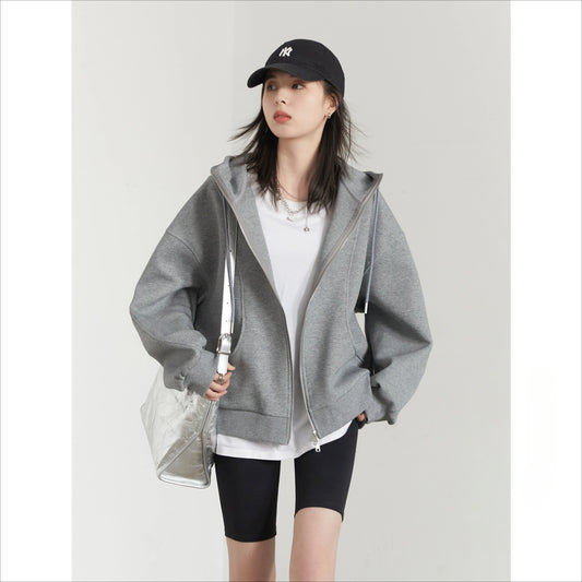 CHIC VEN Dames Sweatshirt met Trekkoord en Capuchon 