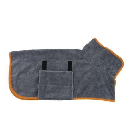 Dog Bathrobe Towel - Fast Drying, Soft, Adjustable Coat for Large, Medium, and Small Dogs