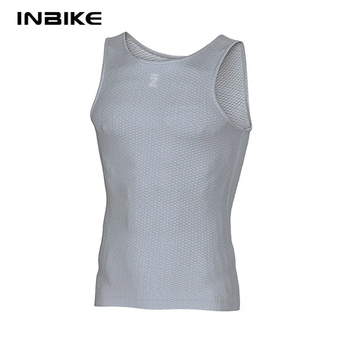 INBIKE Men's Sleeveless Cycling Base Layer - Quick Dry Bicycle Undershirts Vest for Road & MTB