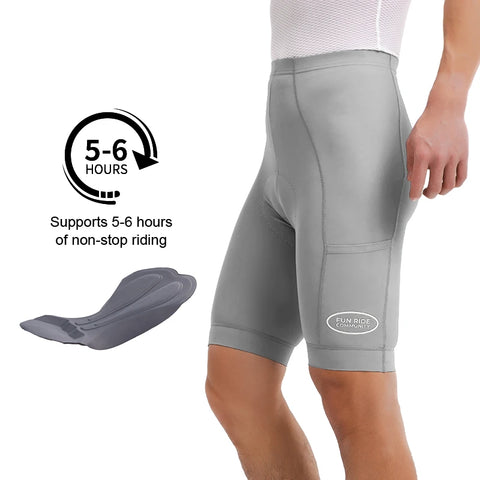 INBIKE 2025 Men's Cycling Shorts – Seamless Design, Reflective Logos, Side Pockets, MTB Clothing