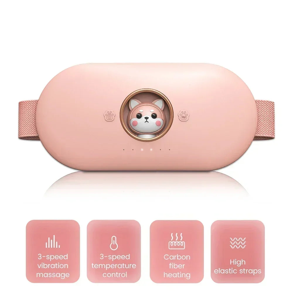 Portable Heating Pad for Menstrual Pain Relief - Self Massage Heated Belt