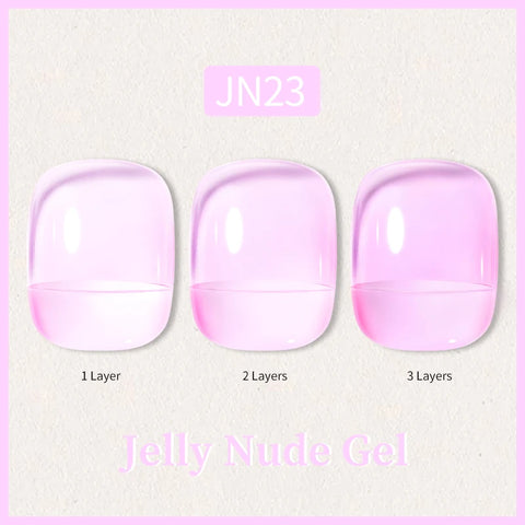 BORN PRETTY 10ml Jelly Nude Glitter Nail Gel Polish