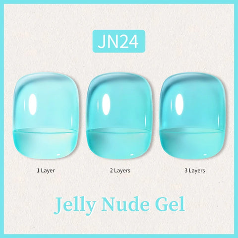 BORN PRETTY 10ml Jelly Nude Glitter Nail Gel Polish